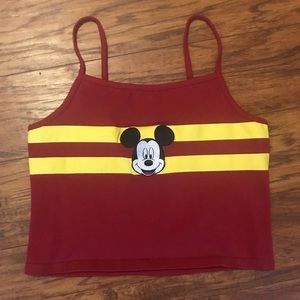 Disney Tops - Disney Red and Yellow Mickey Mouse Crop Top Disney Tops - Disney Red and Yellow Mickey Mouse Crop Top
